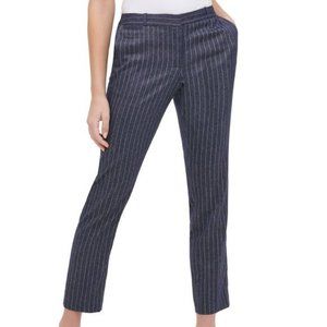 Tommy Hilfiger Radcliffe Pant  Size 12 or 16  Blue stripe  Slim leg  Ankle  NWT
